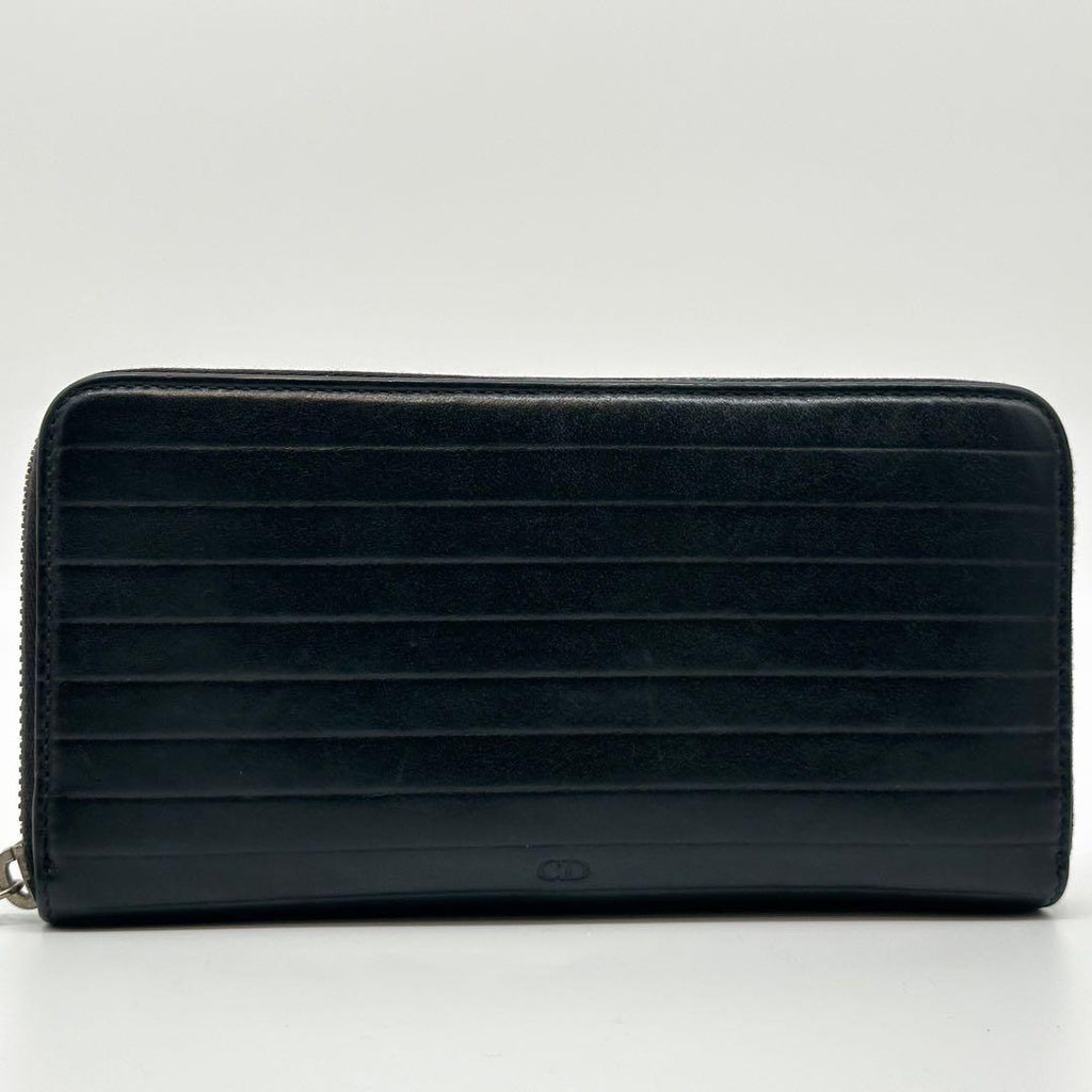Dior Homme Zip Around Wallet Leather Logo CD — view 2