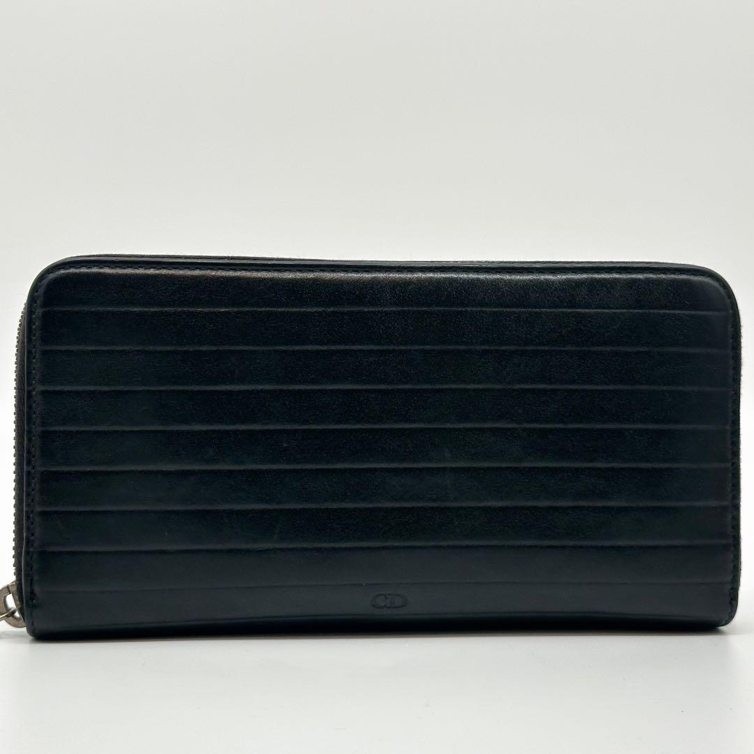 Dior Homme Zip Around Wallet Leather Logo CD — view 2