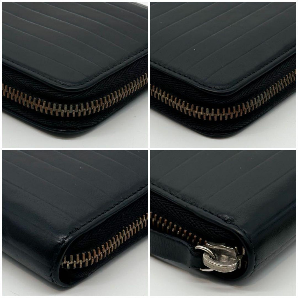 Dior Homme Zip Around Wallet Leather Logo CD — view 5