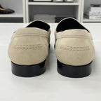 Hermes D'estaing Suede Kelly Hardware Loafers Beige — view 6