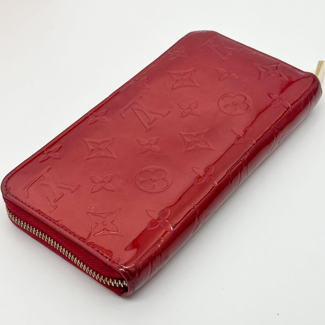 Louis Vuitton Zippy Wallet Vernis Monogram Red Round — view 5