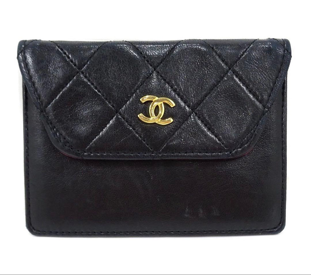 Chanel Quilted CC Logo Lambskin Card Case Mini — view 2