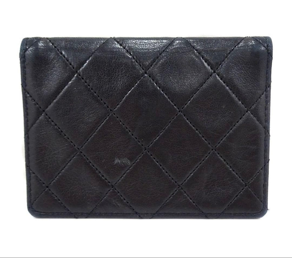 Chanel Quilted CC Logo Lambskin Card Case Mini — view 3