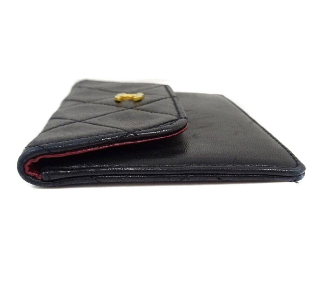 Chanel Quilted CC Logo Lambskin Card Case Mini — view 5