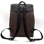 Louis Vuitton Monogram Macassar Parc Backpack Black Brown — view 2