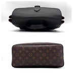 Louis Vuitton Monogram Macassar Parc Backpack Black Brown — view 6