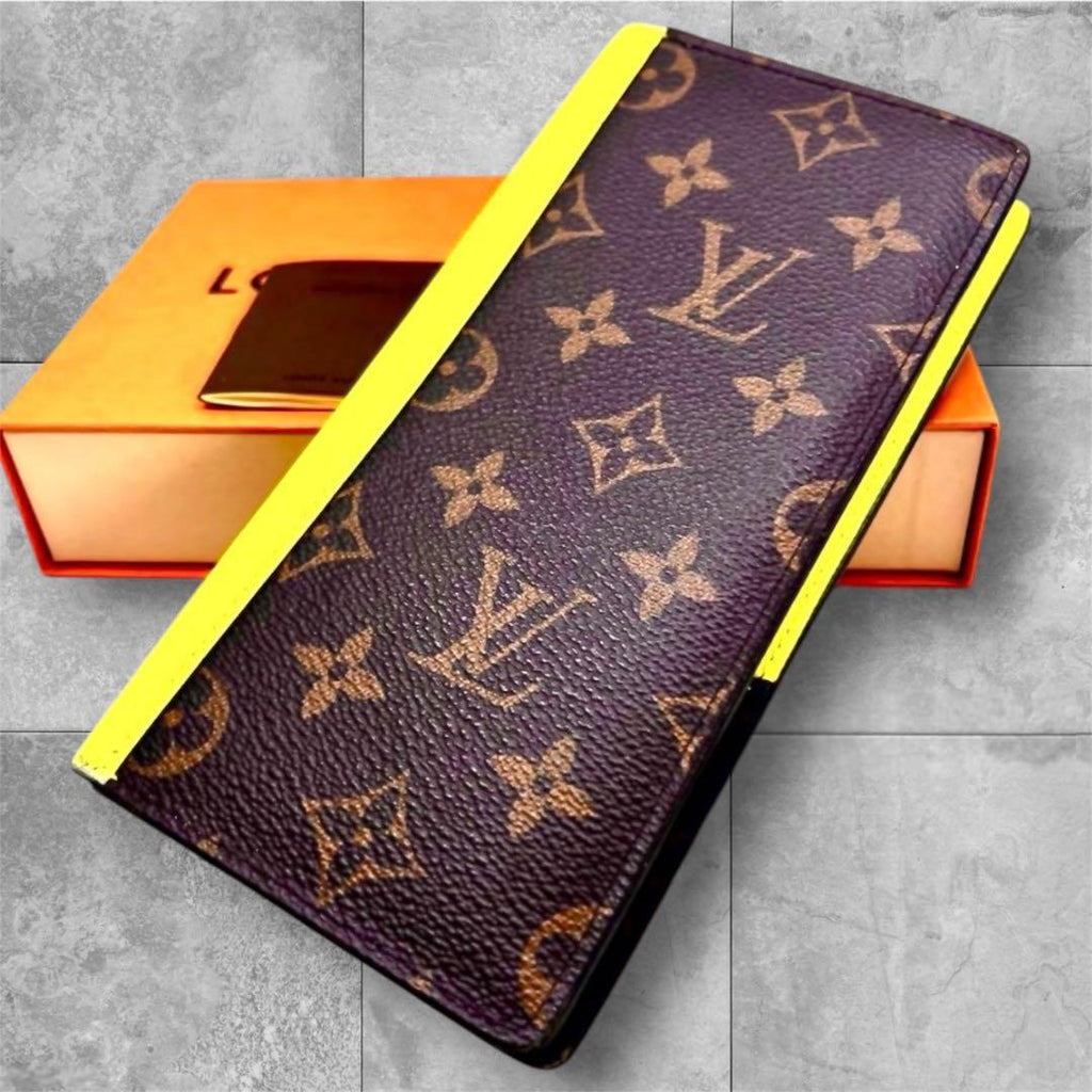 Louis Vuitton Monogram Macassar Portefeuille Plaza Yellow Wallet