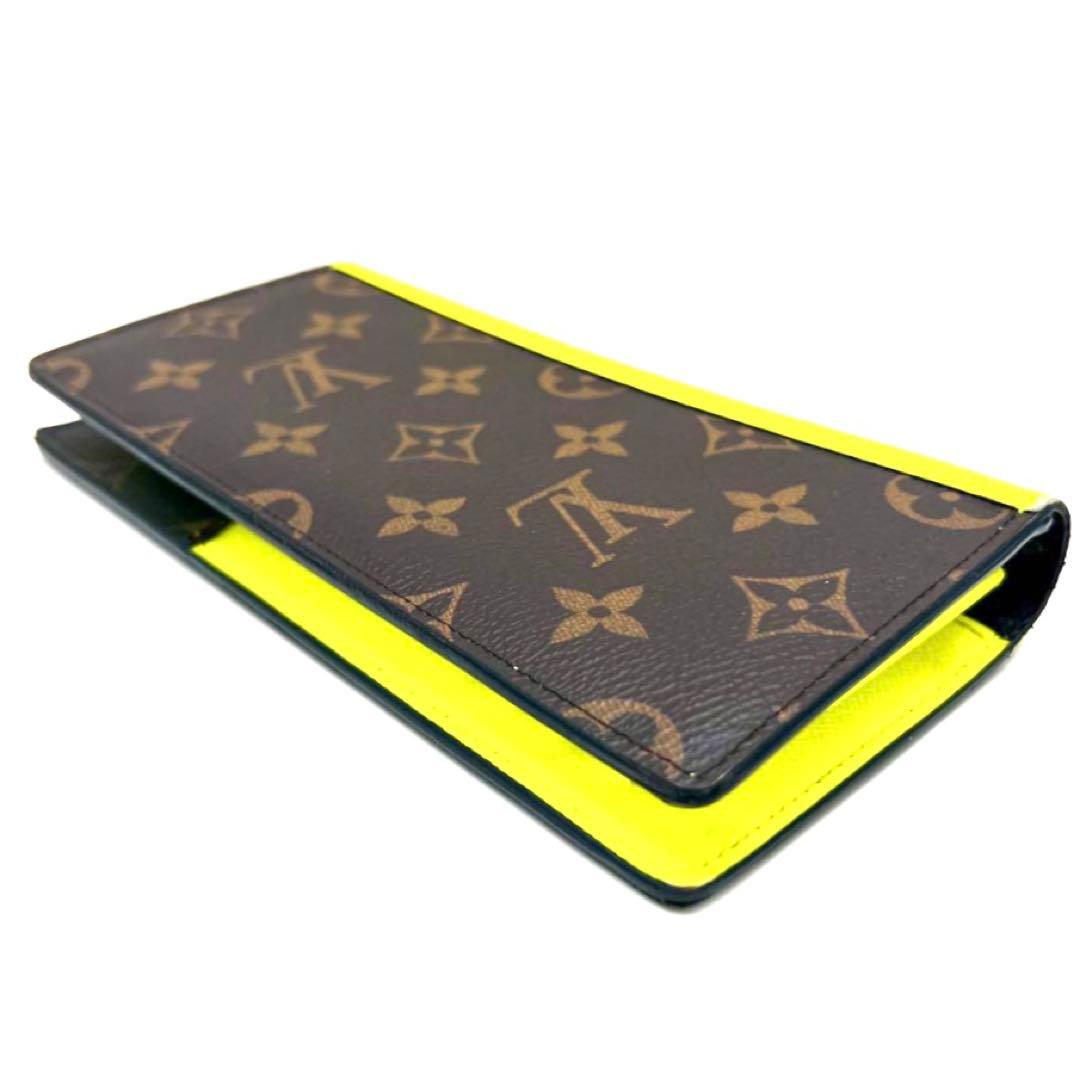 Louis Vuitton Monogram Macassar Portefeuille Plaza Yellow Wallet — view 6
