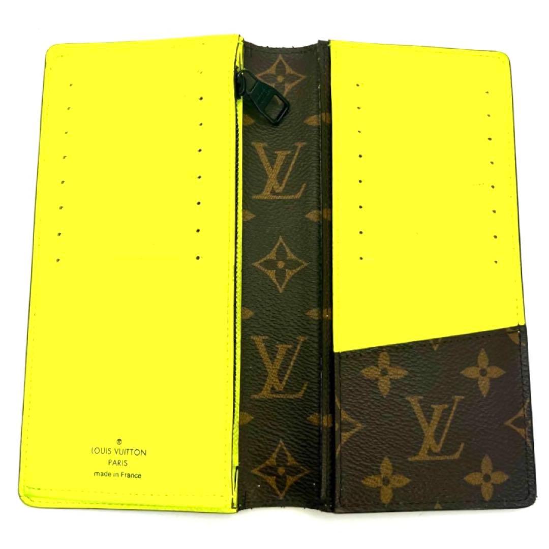 Louis Vuitton Monogram Macassar Portefeuille Plaza Yellow Wallet — view 7