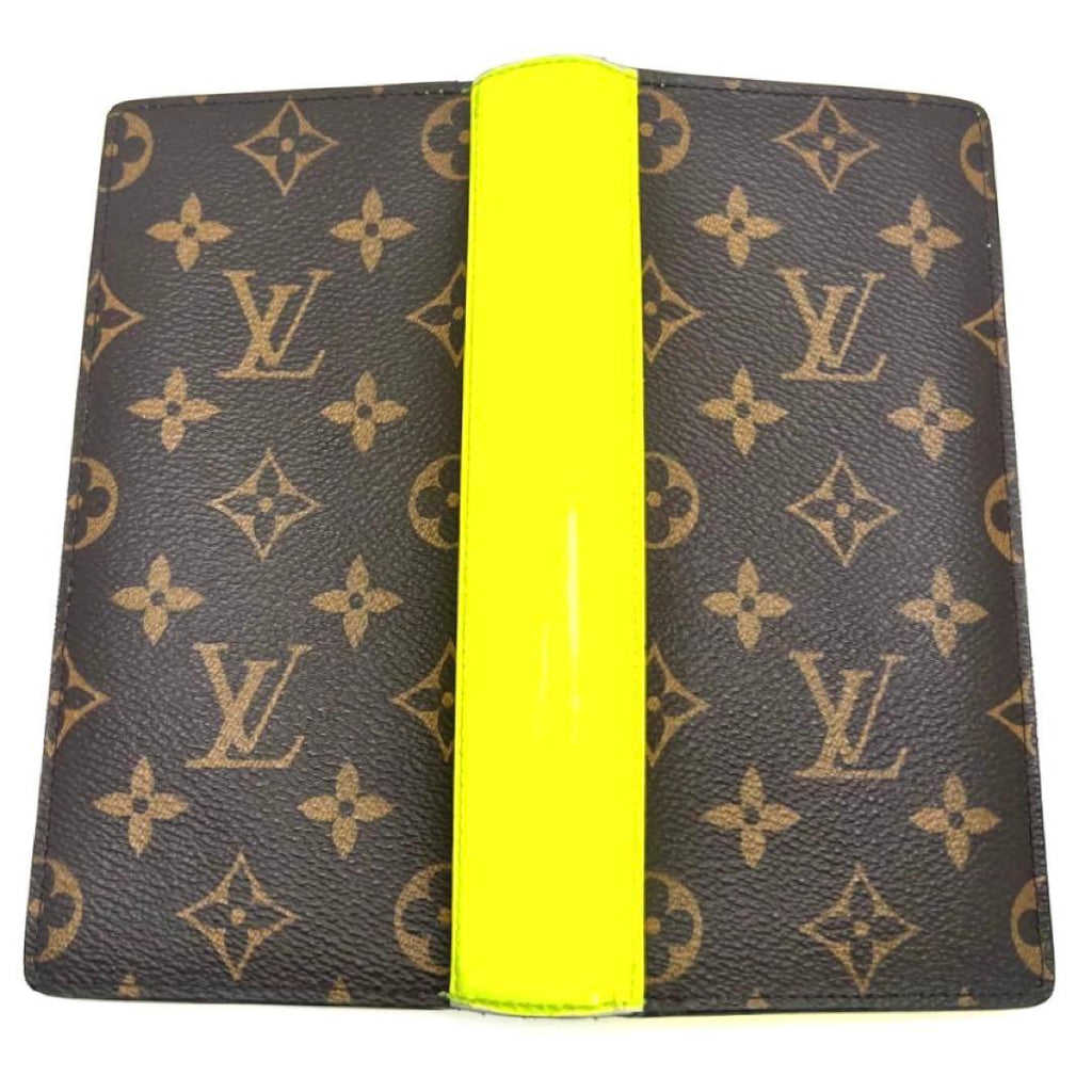 Louis Vuitton Monogram Macassar Portefeuille Plaza Yellow Wallet — view 8