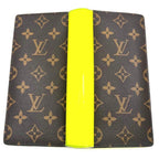 Louis Vuitton Monogram Macassar Portefeuille Plaza Yellow Wallet — view 8