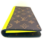 Louis Vuitton Monogram Macassar Portefeuille Plaza Yellow Wallet — view 9