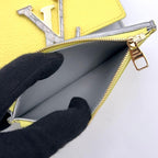 Louis Vuitton Capucines Compact Taurillon Leather Crocodile Yellow Wallet — view 5