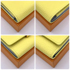 Louis Vuitton Capucines Compact Taurillon Leather Crocodile Yellow Wallet — view 7