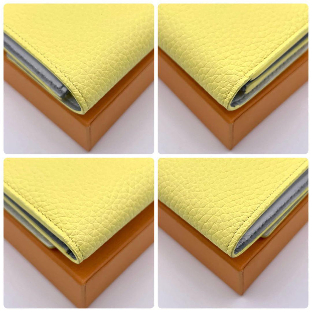 Louis Vuitton Capucines Compact Taurillon Leather Crocodile Yellow Wallet — view 8