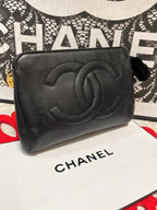 Chanel Caviar Leather Pouch Vanity