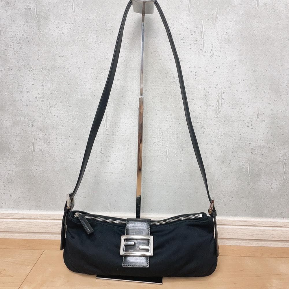 Fendi Mamma Bucket Cotton Jersey Black — view 3