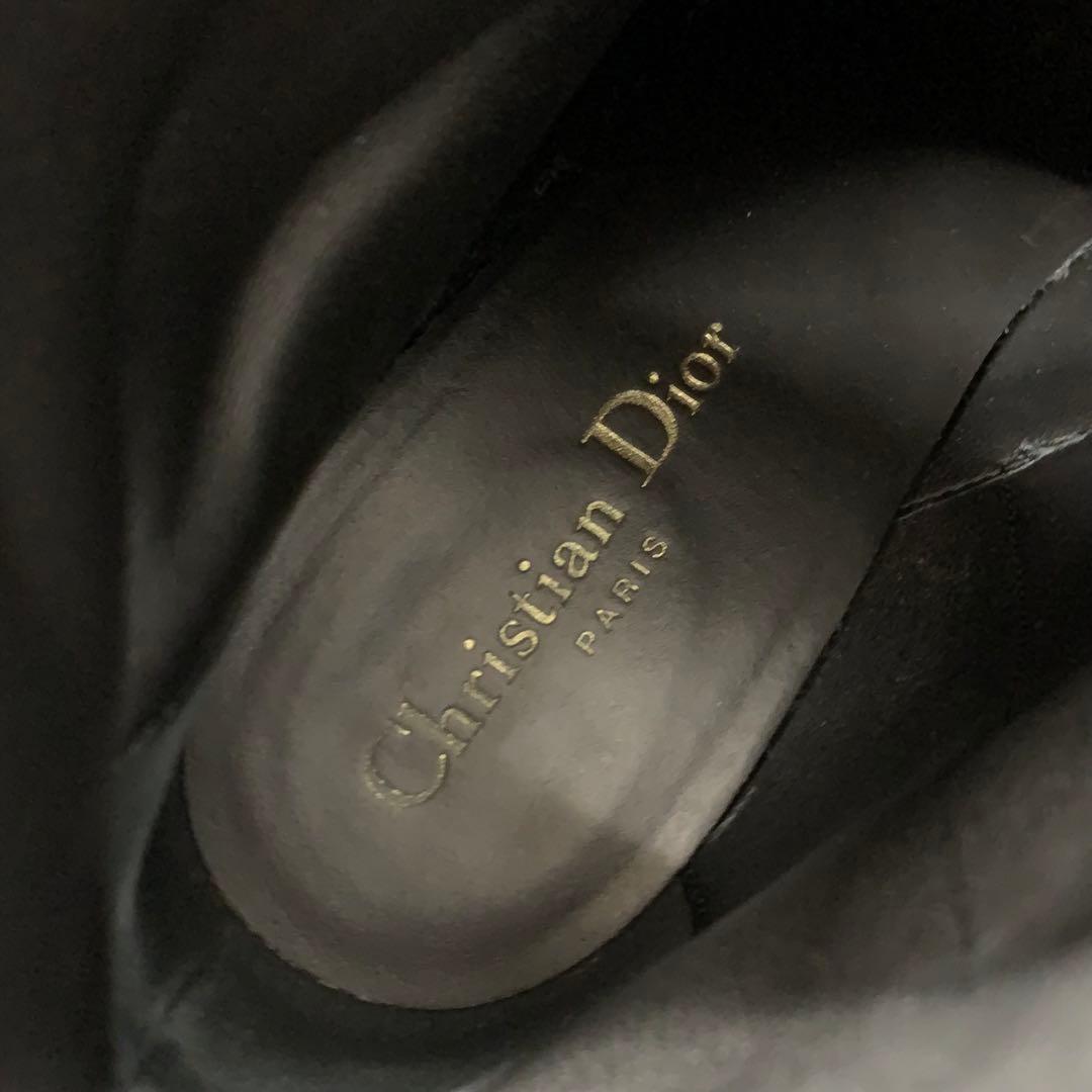 Dior D-town Leather Logo Short Boots Black — view 8