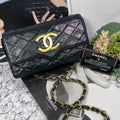 Chanel Vintage CC Logo Quilted Chain Shoulder