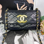 Chanel Vintage CC Logo Quilted Chain Shoulder — view 2