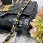 Chanel Vintage CC Logo Quilted Chain Shoulder — view 5