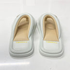 Chanel CC Logo Leather Thong Sandals White — view 5