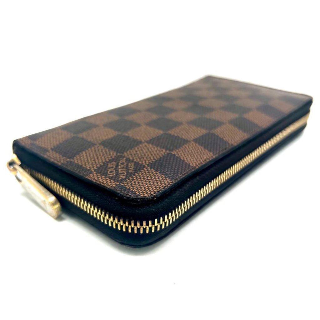 Louis Vuitton Rose Velours Zippy Wallet Damier — view 9