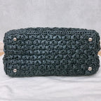 Prada Raffia Croquette Canapa Tote Bag — view 5