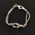 Tiffany & Co Bracelet Bangle Center Knot Double Rope