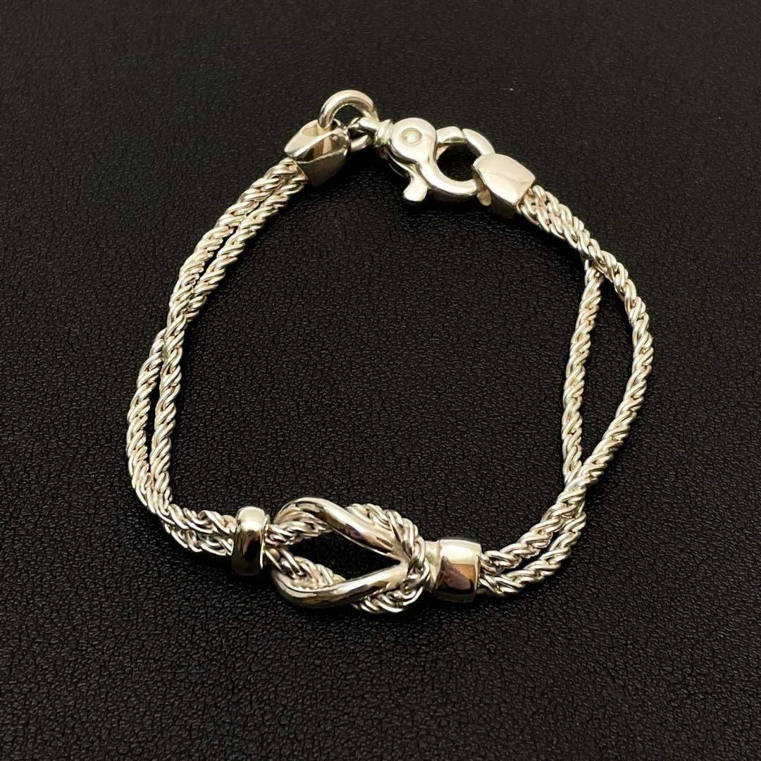 Tiffany & Co Bracelet Bangle Center Knot Double Rope