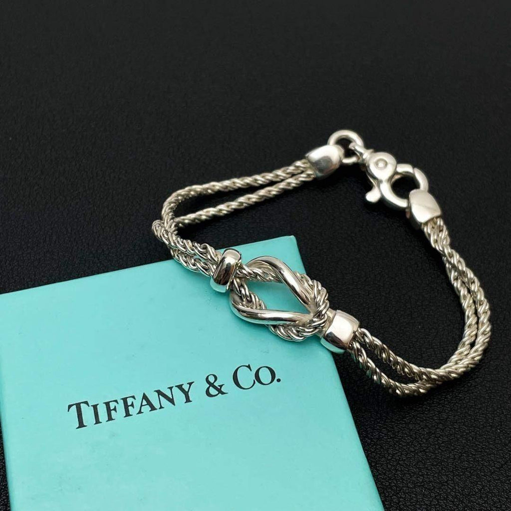 Tiffany & Co Bracelet Bangle Center Knot Double Rope — view 2