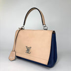 Louis Vuitton Lockme 2 Cartable Blue Handbag — view 2