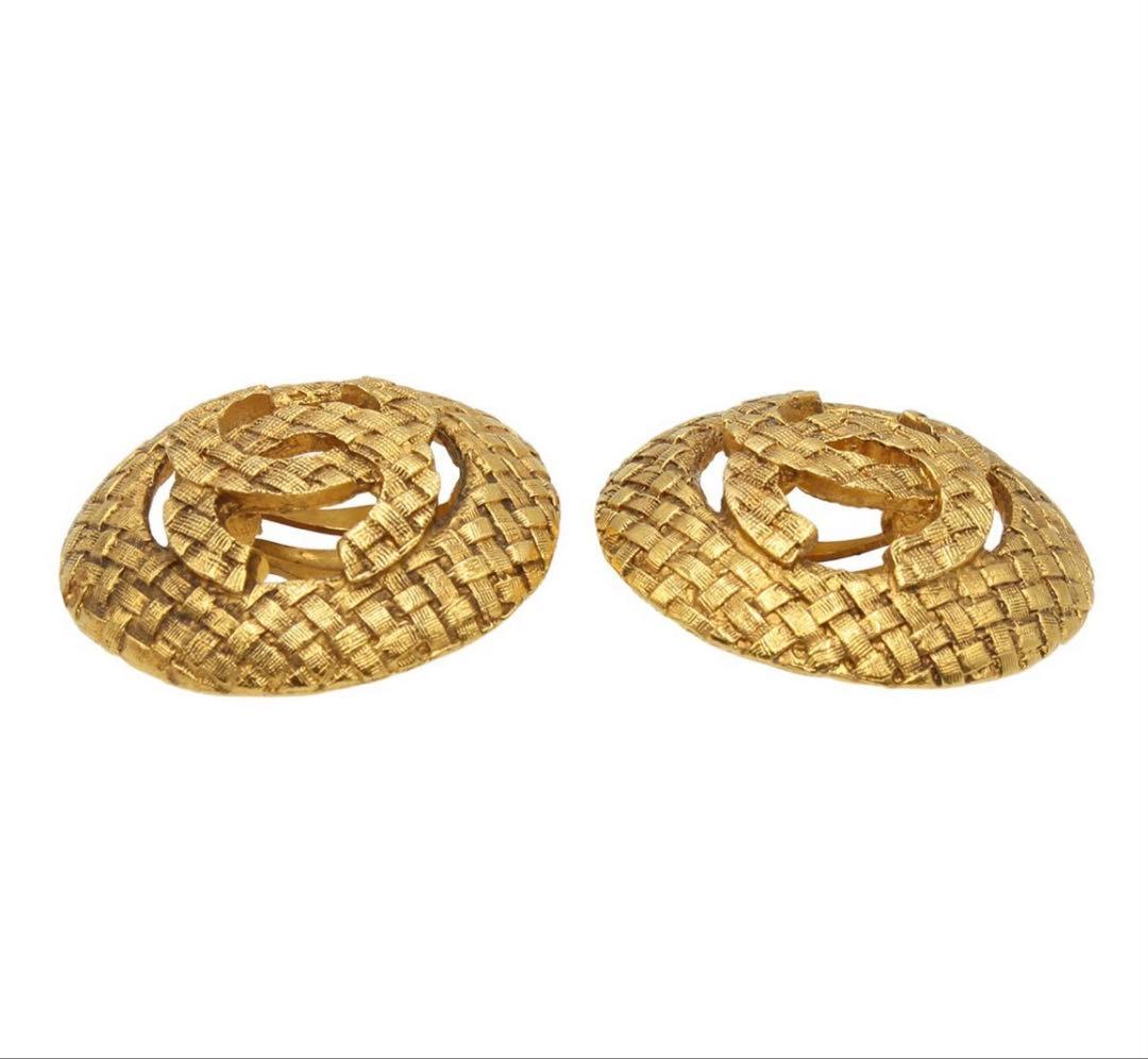 Chanel CC Logo Round Earrings — view 4