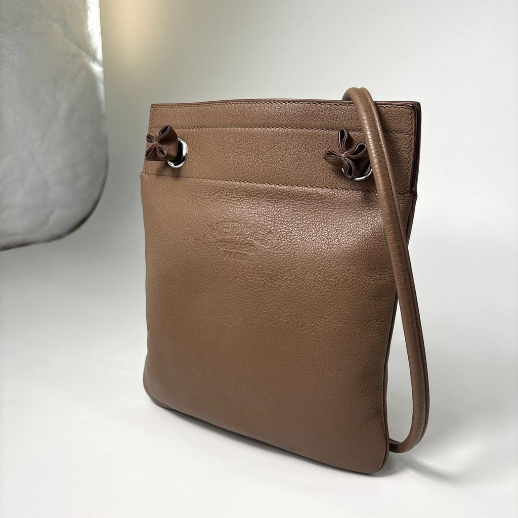 Hermes Super Aline Etoupe Silver Shoulder — view 2