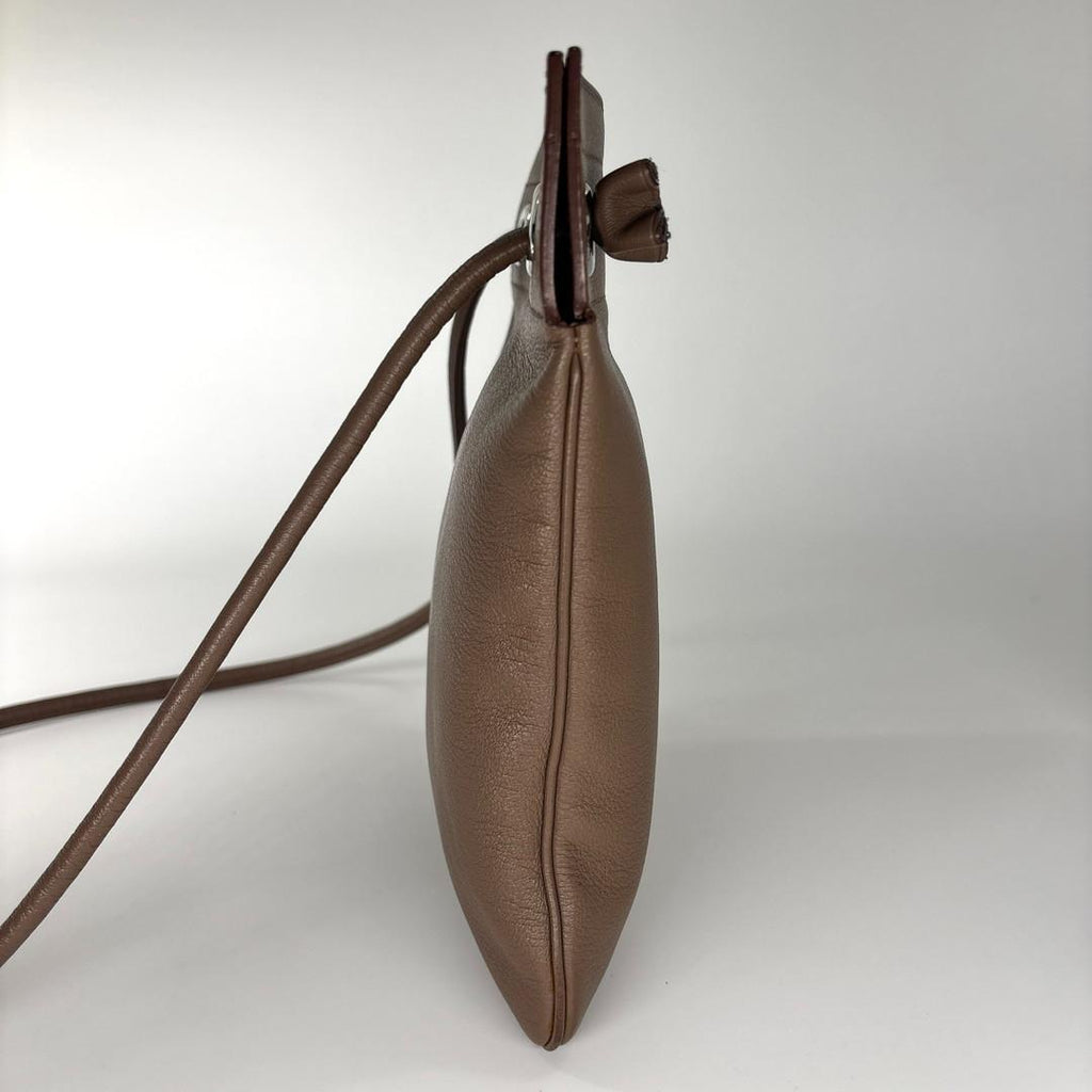 Hermes Super Aline Etoupe Silver Shoulder — view 5