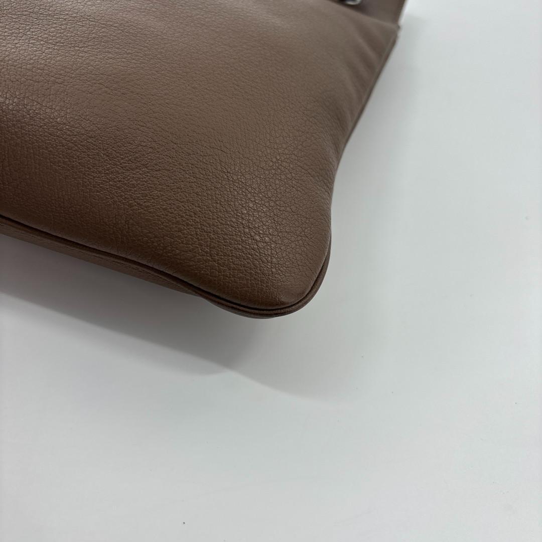 Hermes Super Aline Etoupe Silver Shoulder — view 7