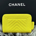 Chanel Wallet Boy Round Zip Coin Purse — view 2