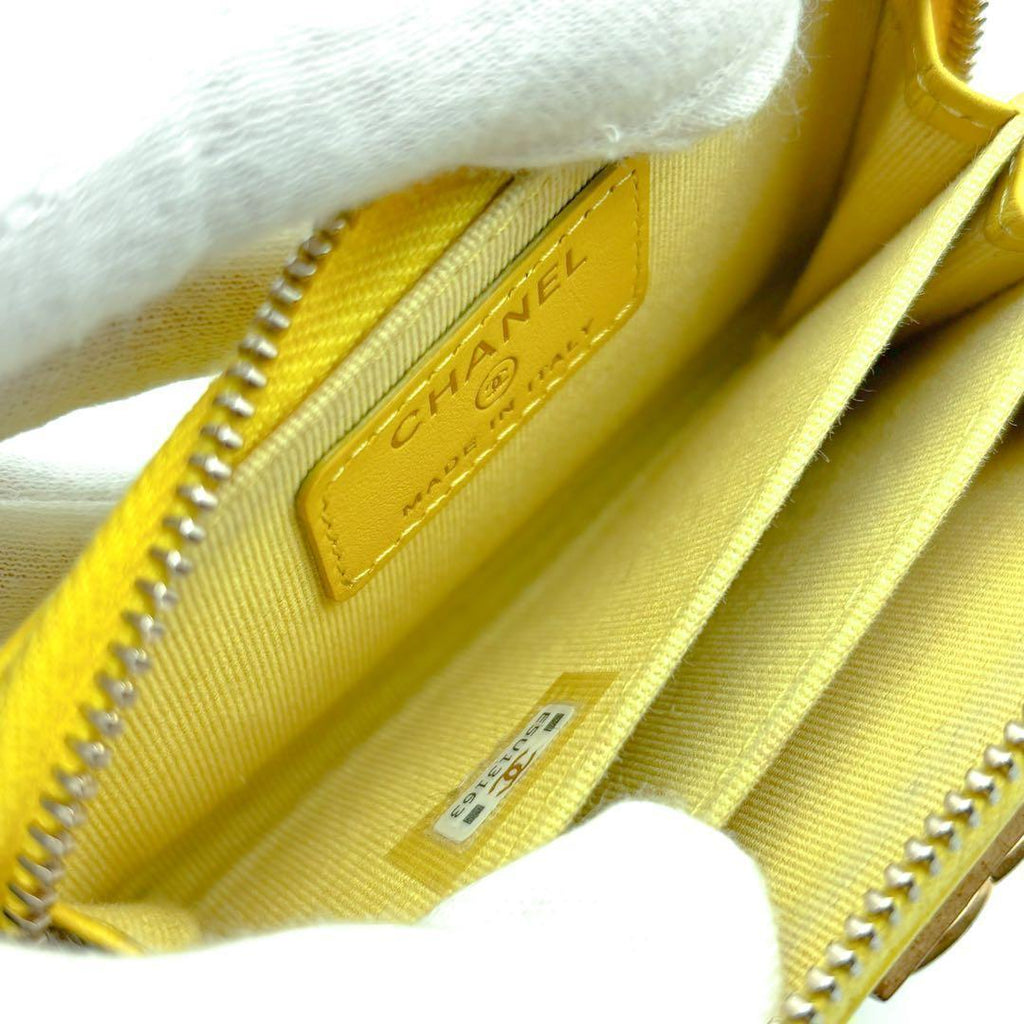 Chanel Wallet Boy Round Zip Coin Purse — view 4