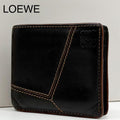 Loewe Puzzle Bifold Wallet Leather Black Compact Anagram