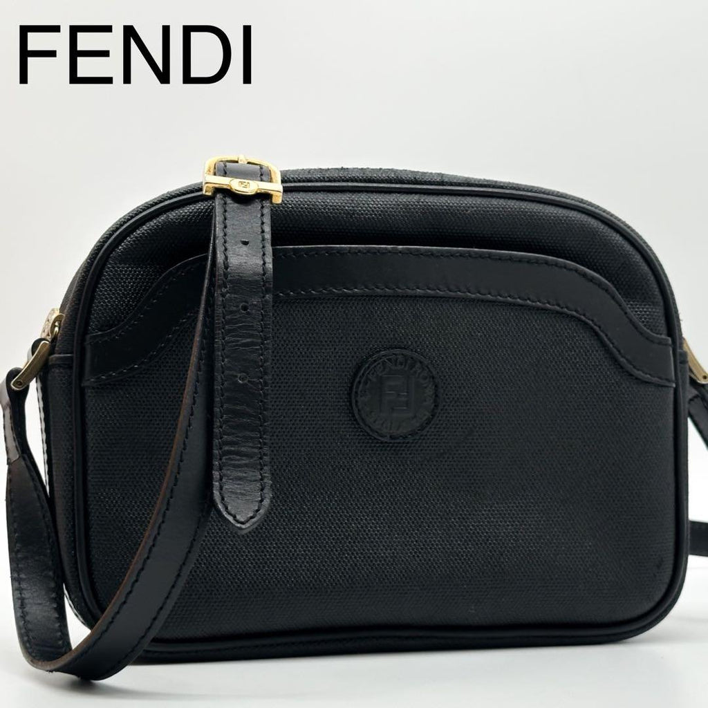 Fendi Pecan Shoulder Bag Leather Coating Vintage
