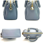 Celine Mini Boston Bag Cuir Triomphe Light Blue — view 4