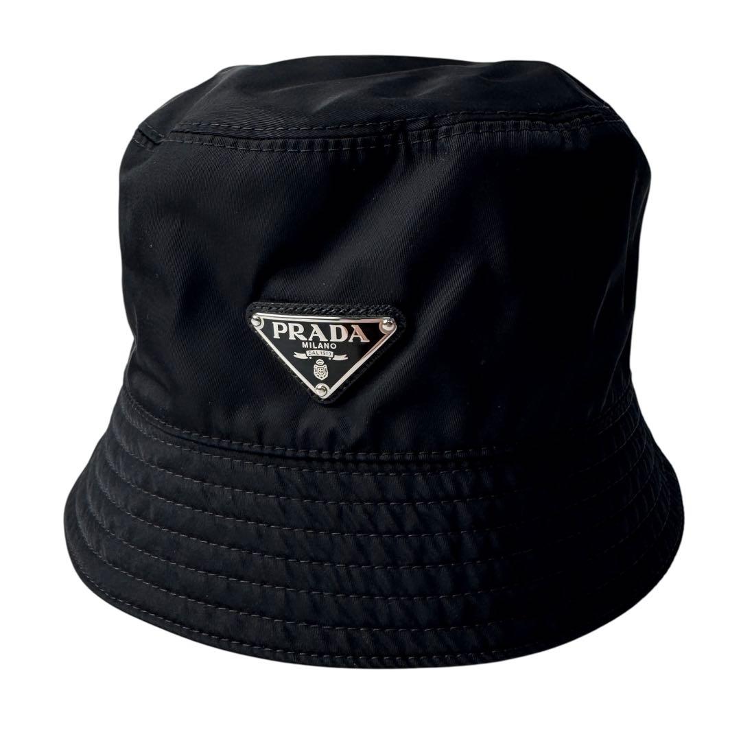 Prada Triangle Logo Bucket