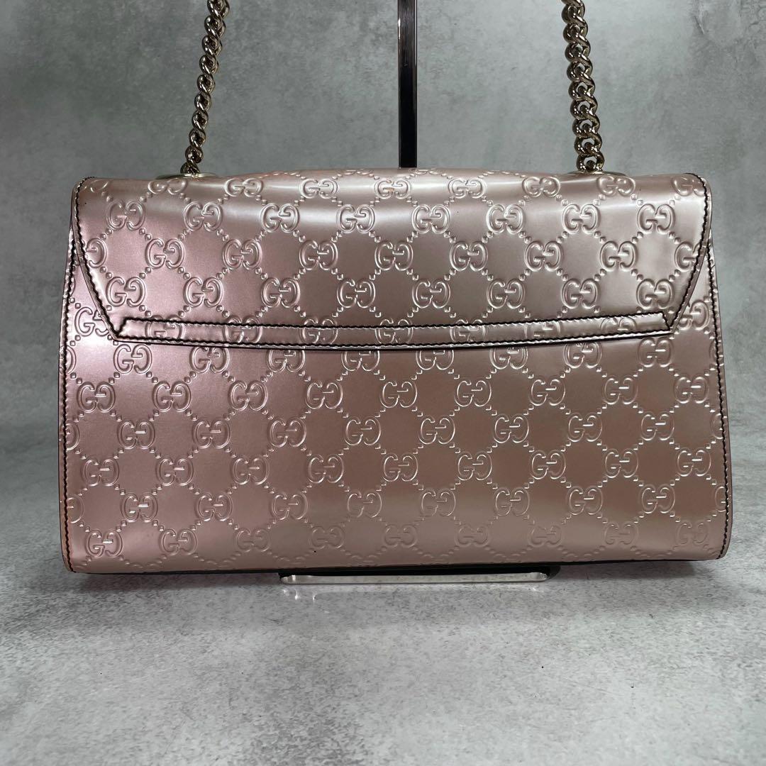 Gucci GG Shoulder Bag Horsebit Emily Pink — view 3