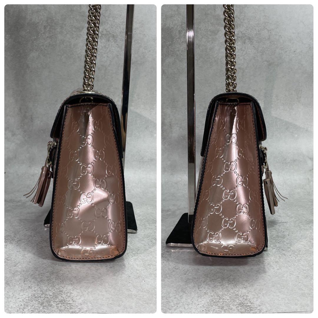 Gucci GG Shoulder Bag Horsebit Emily Pink — view 7