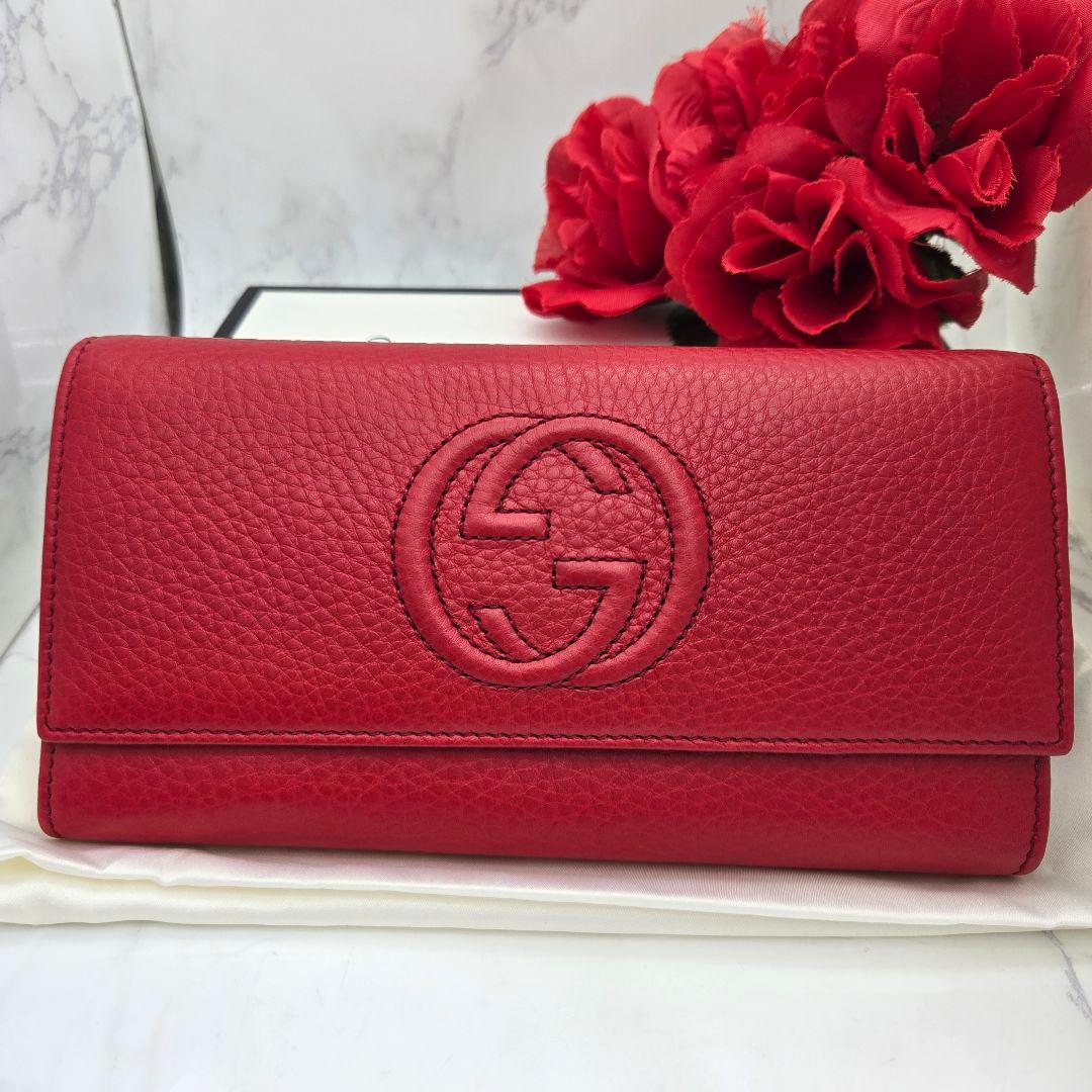 Gucci Soho GG Wallet Red