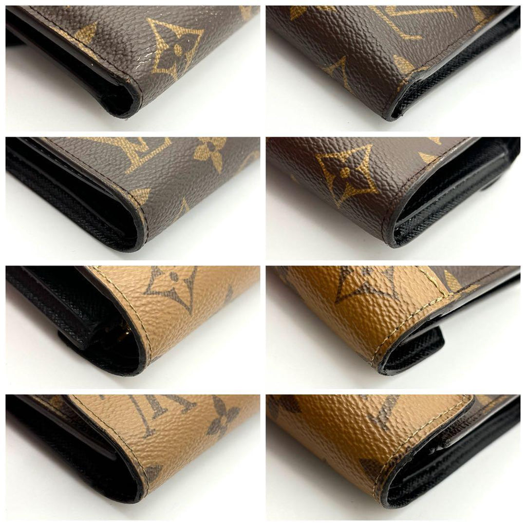Louis Vuitton Monogram Reverse Victorine Brown Wallet and — view 8