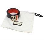 Gucci Double G Interlocking G Leather Reversible Belt — view 2