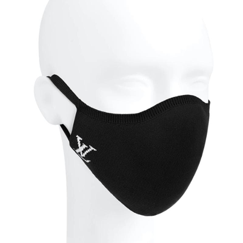 Louis Vuitton Mask Maillard Black XL Embroidered Pouch Warm Pollen — view 3