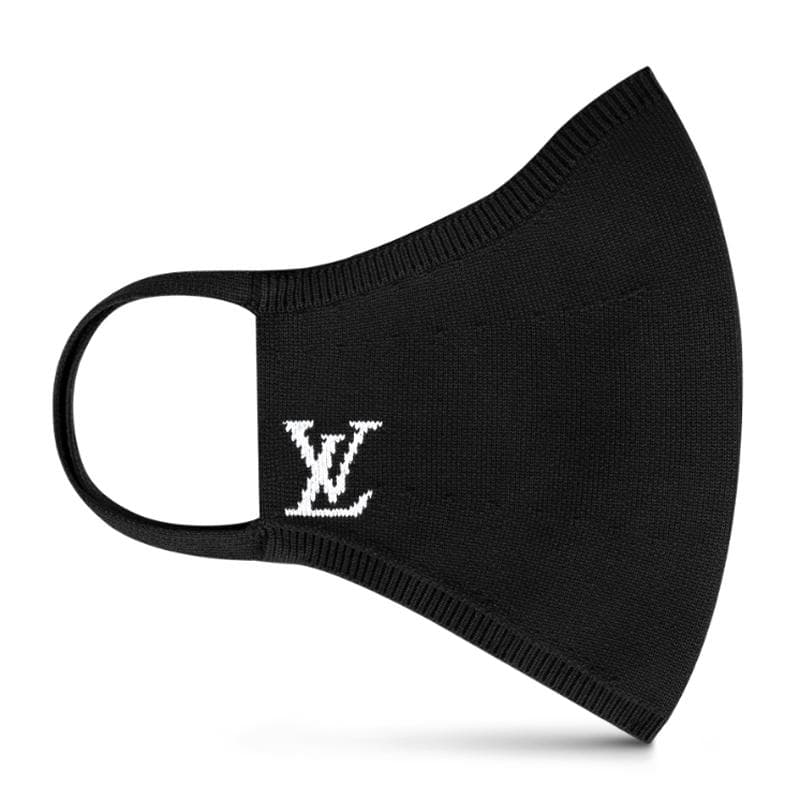 Louis Vuitton Mask Maillard Black XL Embroidered Pouch Warm Pollen — view 4