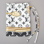 Louis Vuitton Mask Maillard Black XL Embroidered Pouch Warm Pollen — view 7